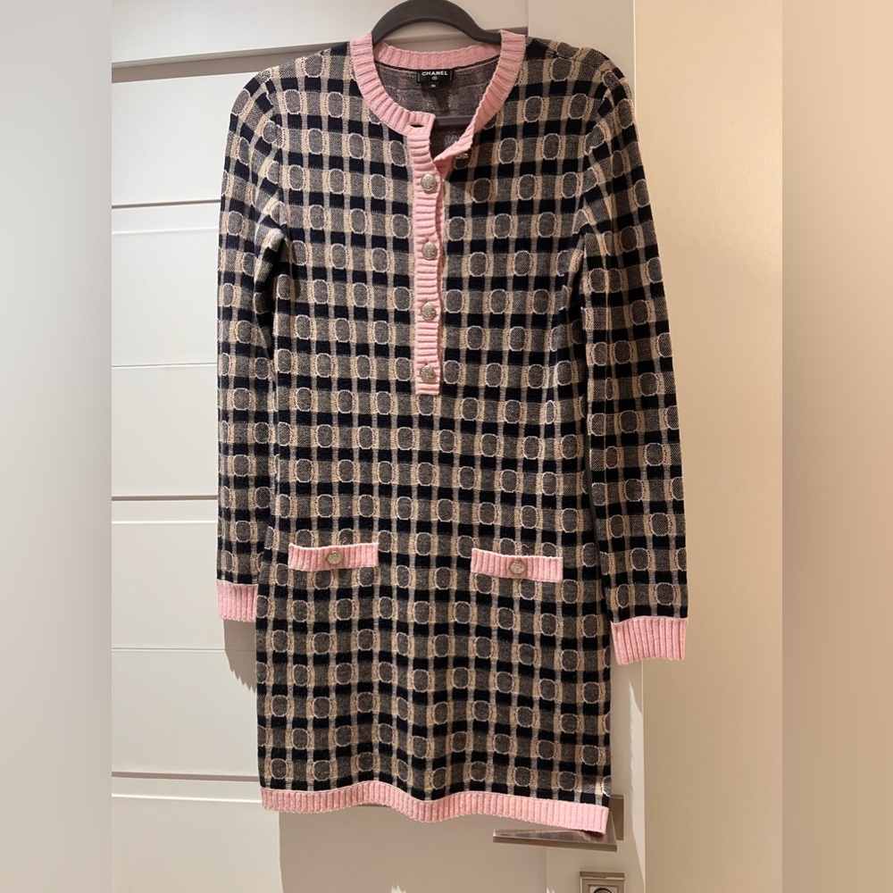 Chanel cashmere dress. Cost $4000. Worn once. Size 36 (US 4)  $1150 No returns.